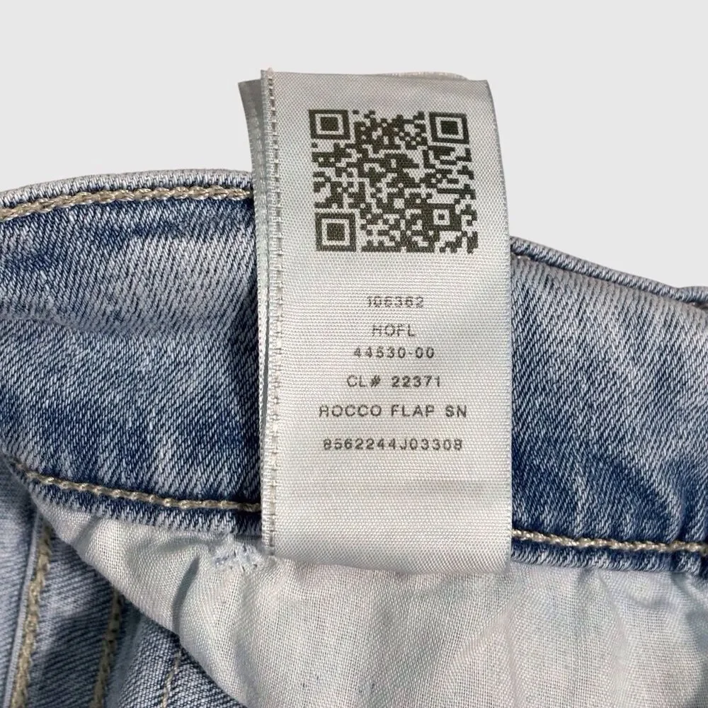 True Religion Jeans Mens 29x34 Rocco Relaxed Skinny Light Wash Blue Denim